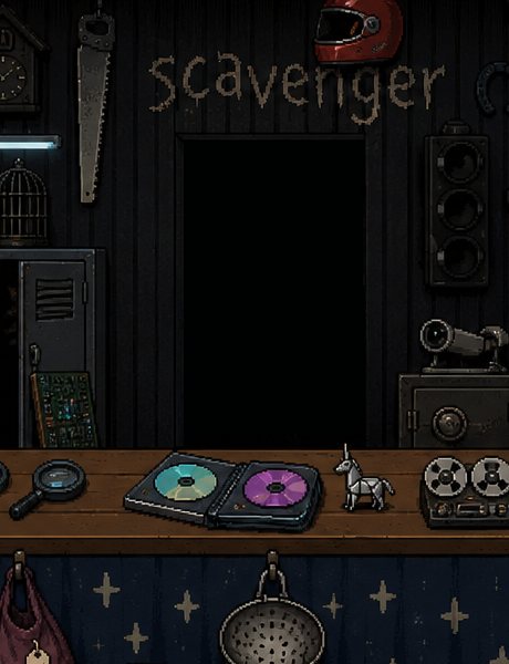 the scavenger stall plate behind the keeper