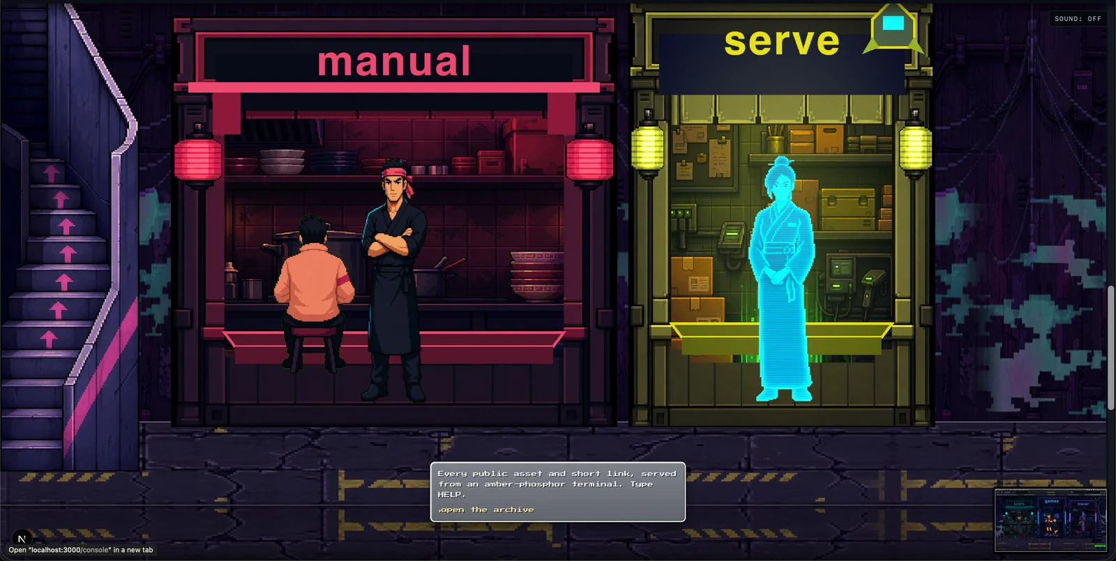 manual and serve: the first hologram keeper, a dialog mid-typewriter