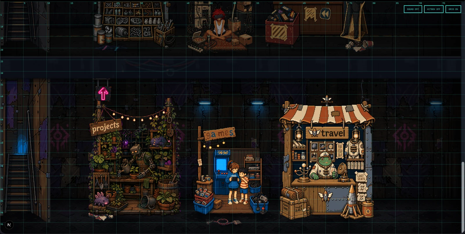 between floors: projects, games and travel under manual and console